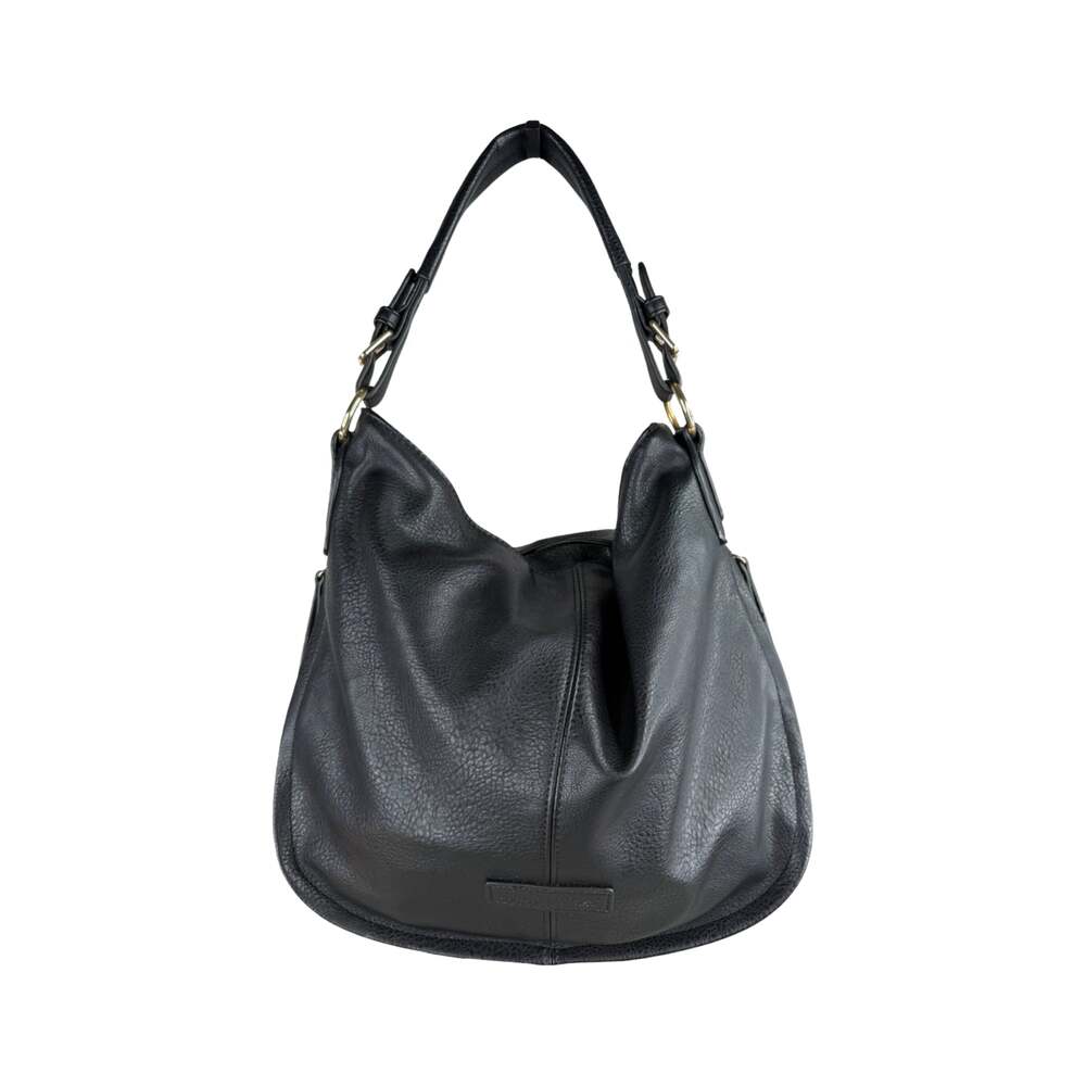 Montana West Black Faux Leather Hobo Shoulder Bag